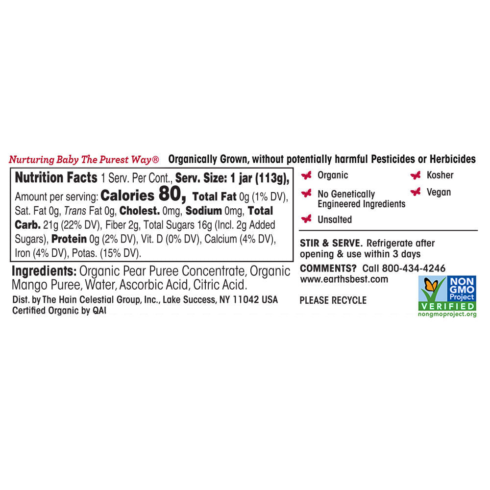 OG2 EB BABY FD PEAR MNGO ( 10 X 4 OZ   )