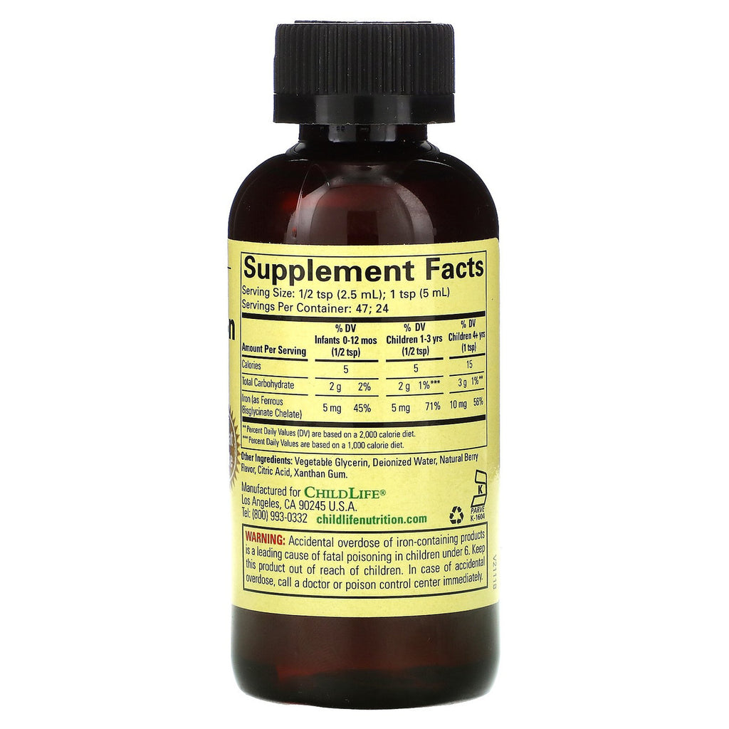 CHILD LIFE IRON LQD BRY ( 1 X 4 OZ   )