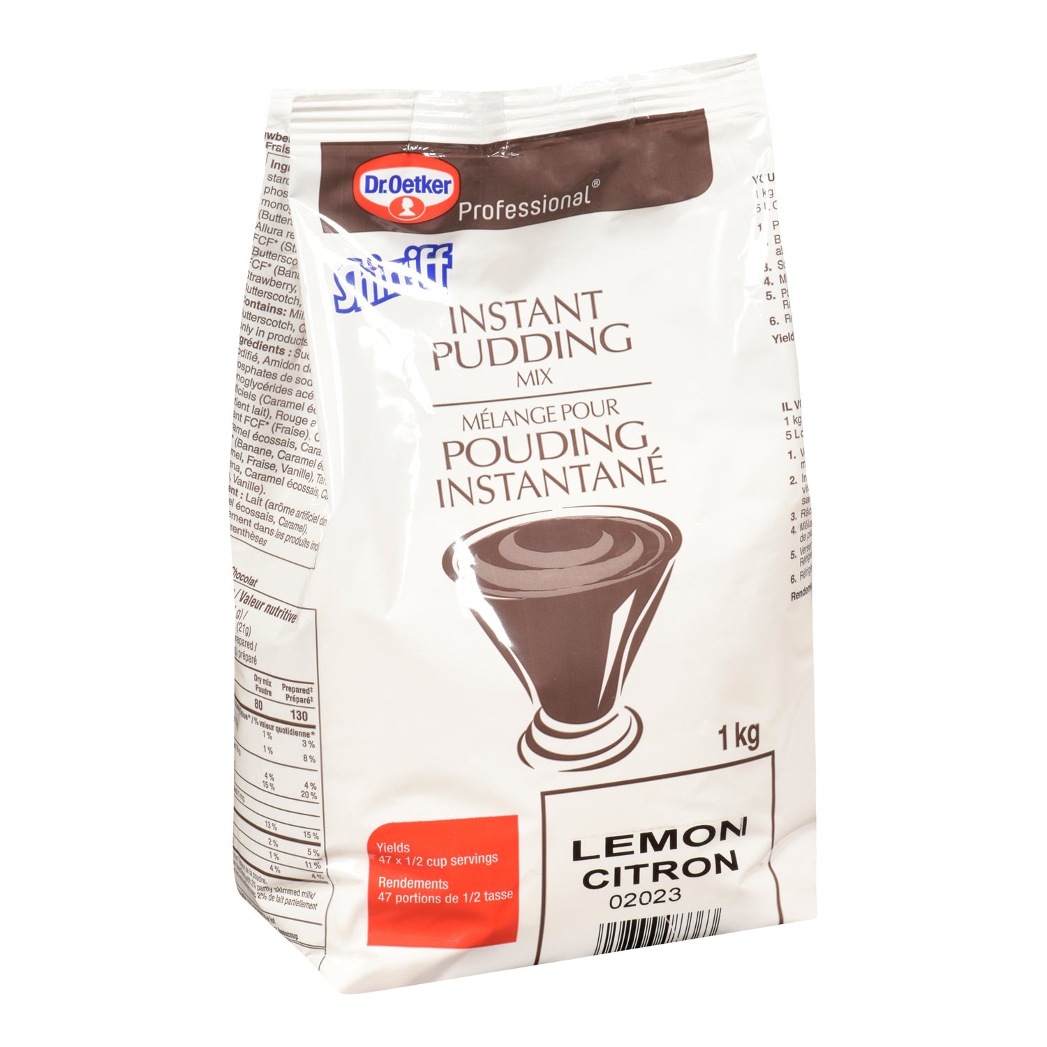 Pudding Lemon Powder Instant - 2 x 1 kg - Shirriff - Baking Mixes and Ingredients - Canadian Distribution