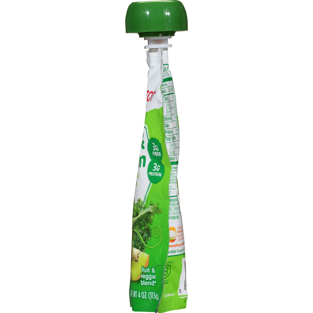 Happy Tot Fiber & Protein Pear, Kiwi & Kale (16x4 OZ)-2