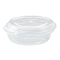 Container Plastic Round White Microwaveable 22 oz. - 3 x 50 count - Cafe Express - Packaging and Accessories - Restaurant Supplies and Equipment - Canadian Distribution