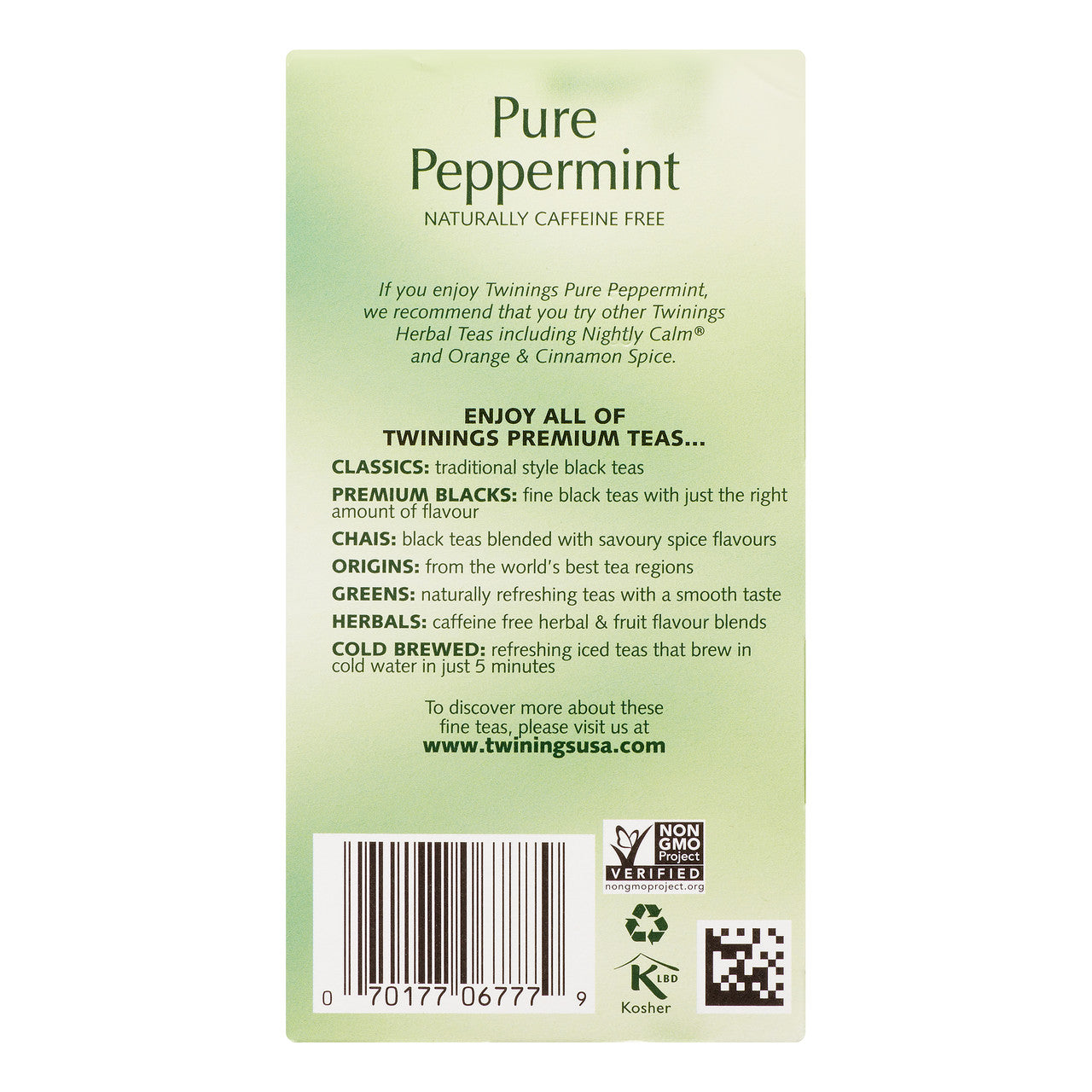 Twinings Pure Peppermint Tea (6x20 Bag)