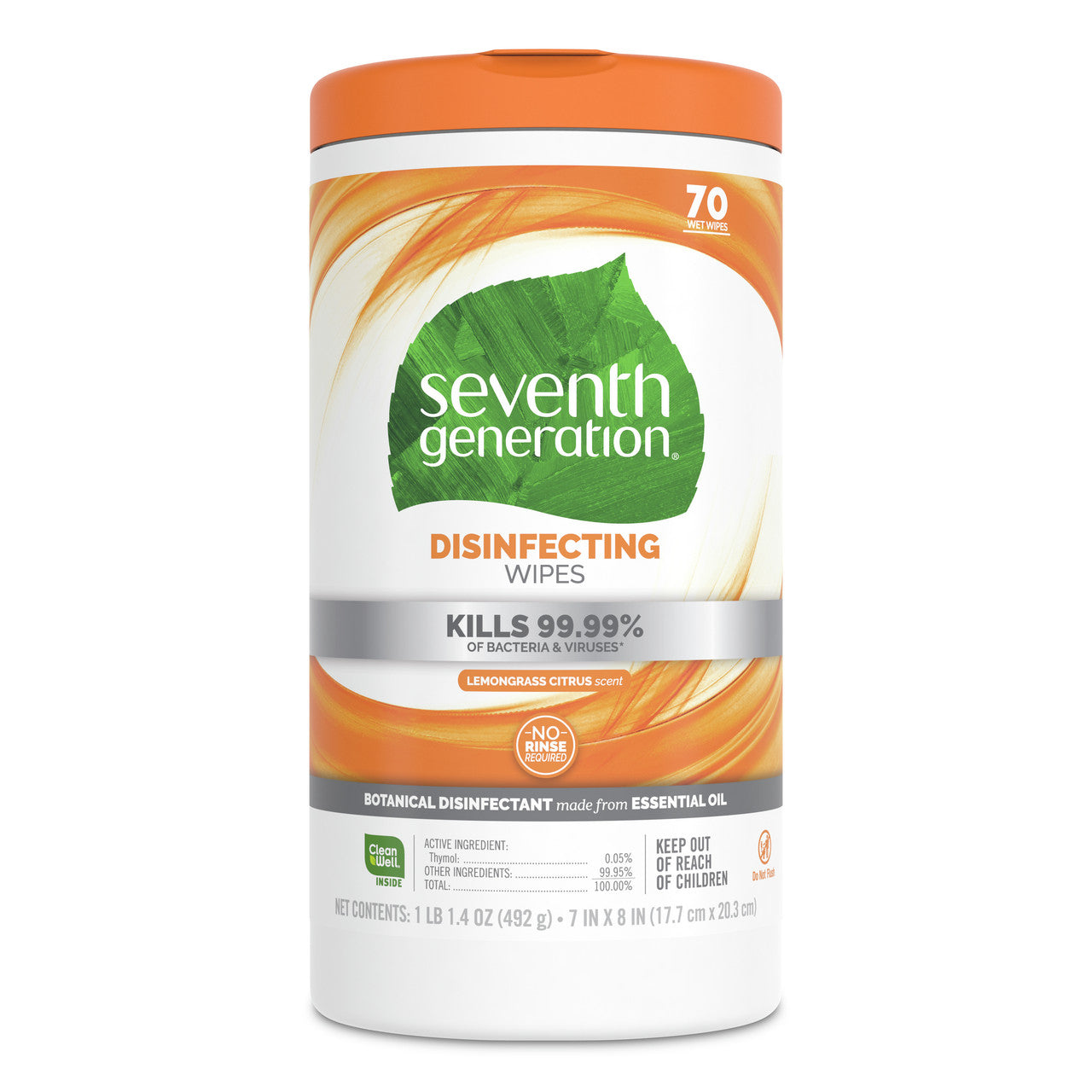 Seventh Generation Disinfecting Multi-Surface Wipes (6x70 ct)-7