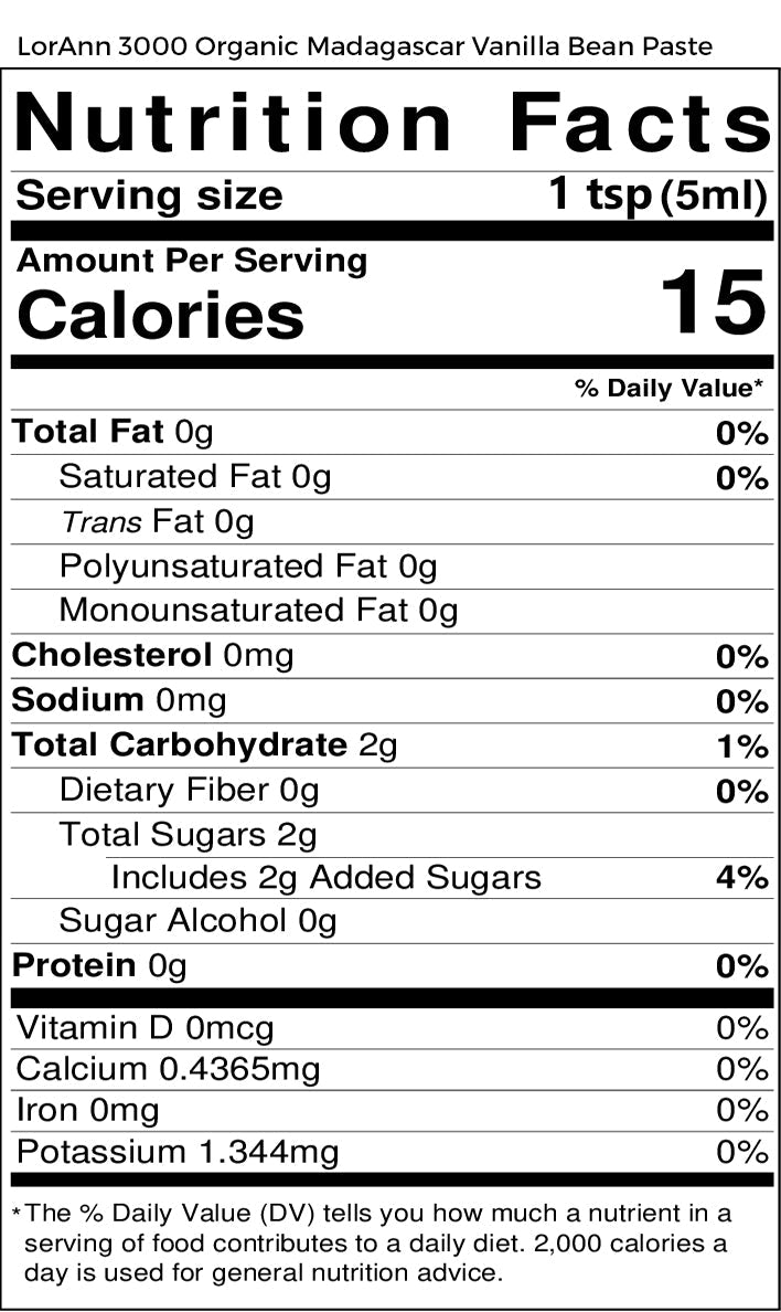 Organic Madagascar Vanilla Bean Paste - 4 oz. - 16 oz. - 1 Gallon - 5 Gallons