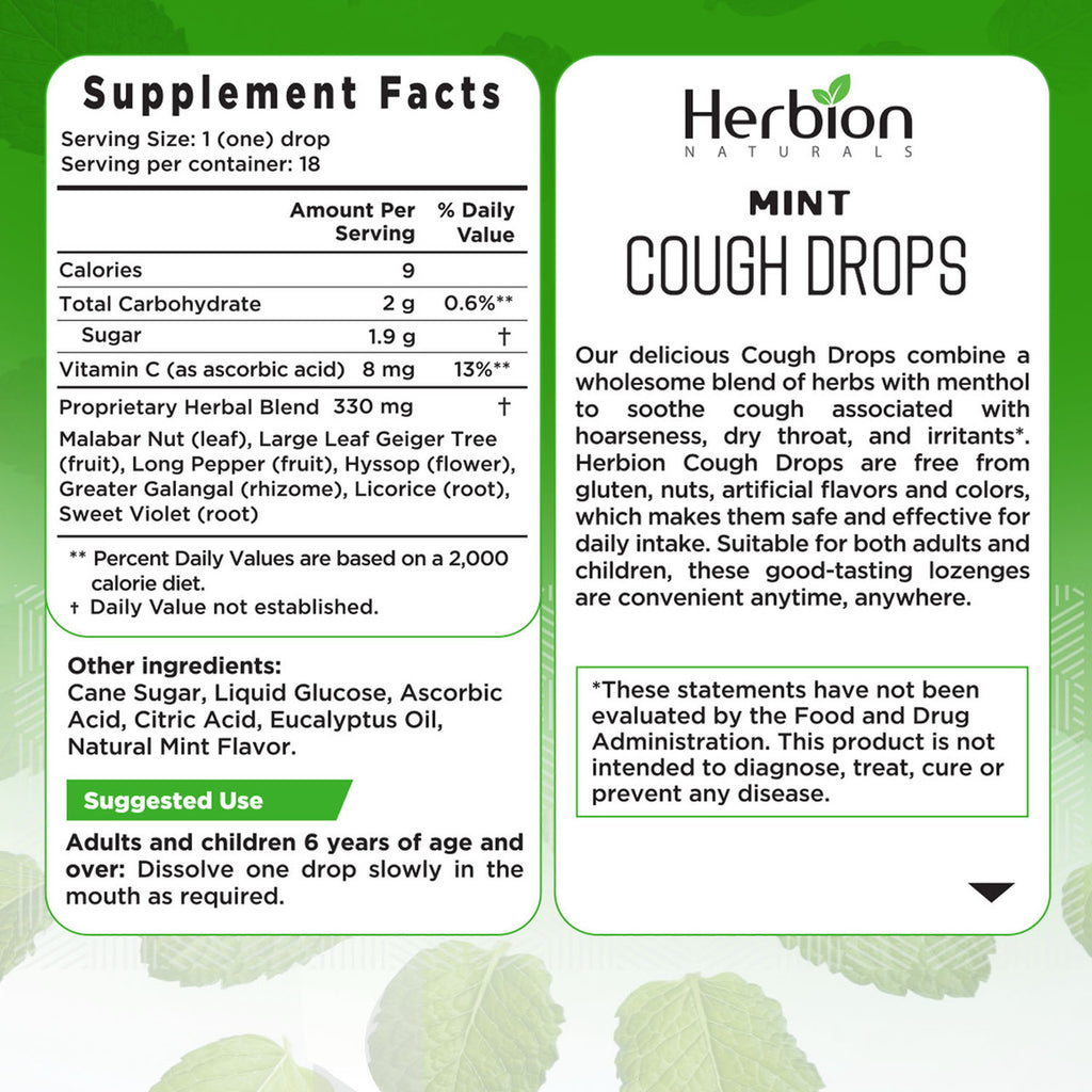 H.N COUGH DROPS MINT ( 1 X 18 CT   )