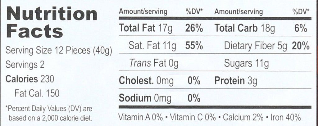 OG2 EE VERY DK CHOC BAR ( 12 X 2.8 OZ   )-1