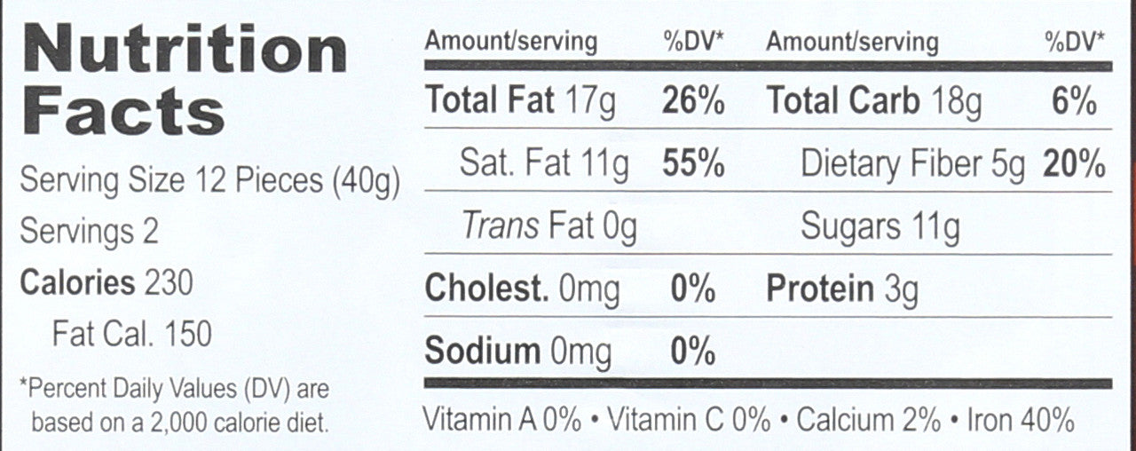 OG2 EE VERY DK CHOC BAR ( 12 X 2.8 OZ   )-1