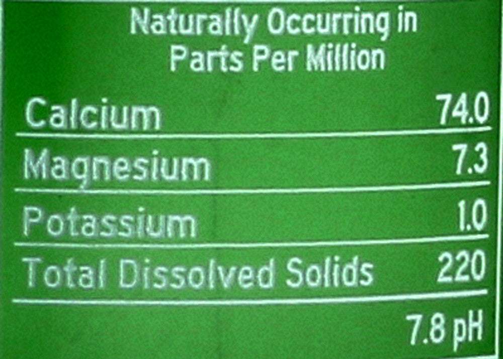 MVS PREM SPRNG WTR GLASS ( 12 X 33.8 OZ   )
