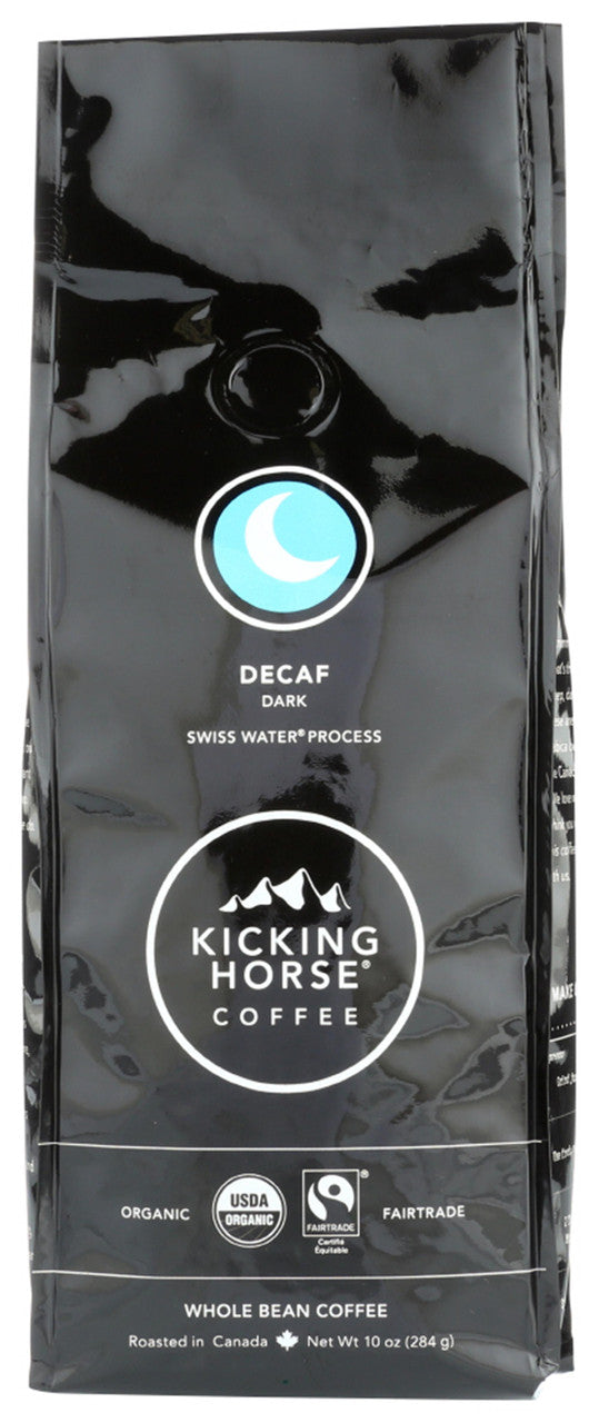 Kicking Horse Coffee Dark Decaf Swiss Water Process Whole Bean (6x10 OZ)