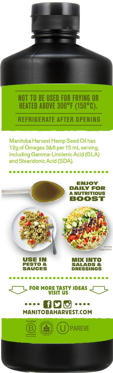 Manitoba Harvest Hemp Seed Oil (1x16 Oz)