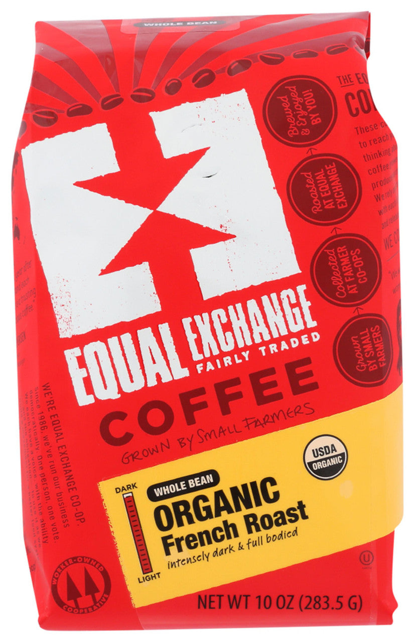 Equal Exchange French Roast Whole Bean Coffee (6x10 Oz)-0
