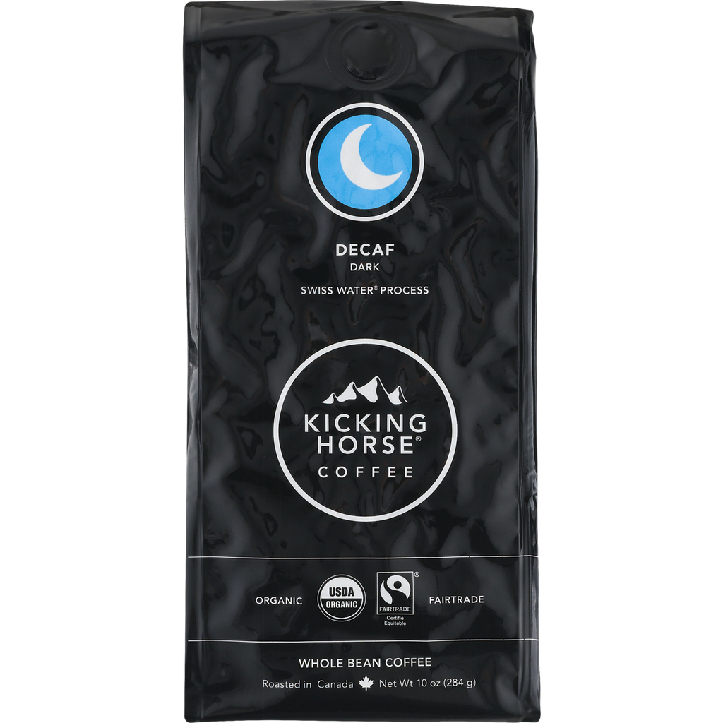 Kicking Horse Coffee Dark Decaf Swiss Water Process Whole Bean (6x10 OZ)