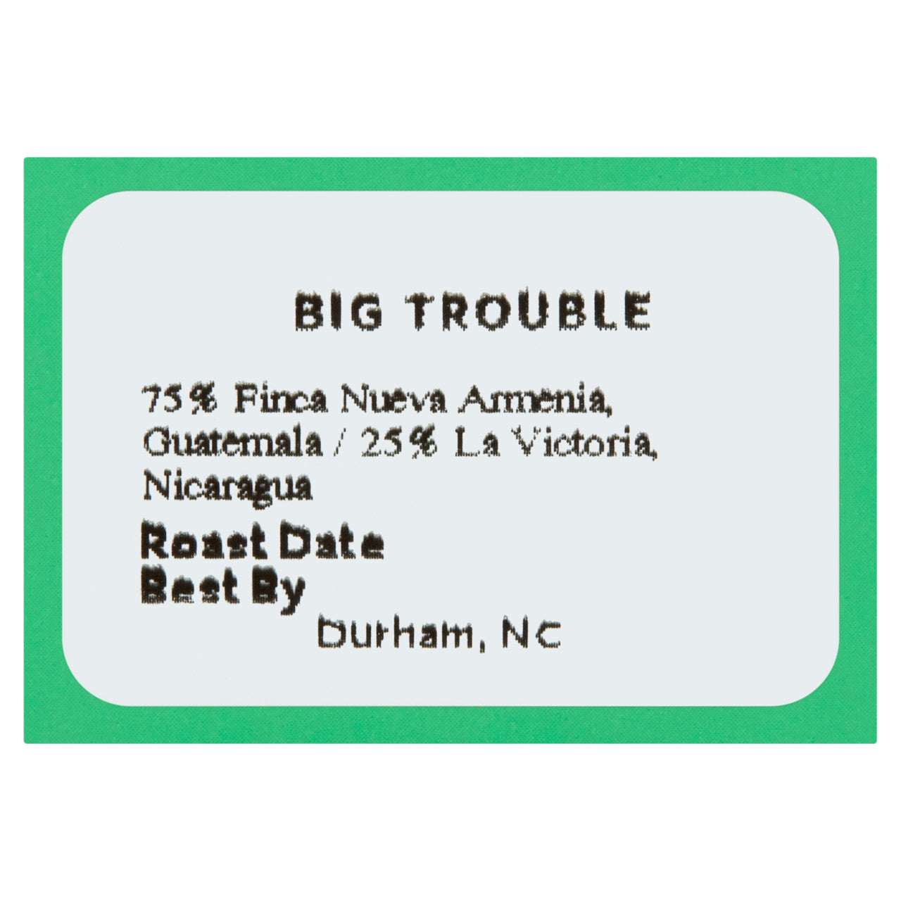 CCC COFFEE BIG TROUBLE ( 6 X 12 OZ   )