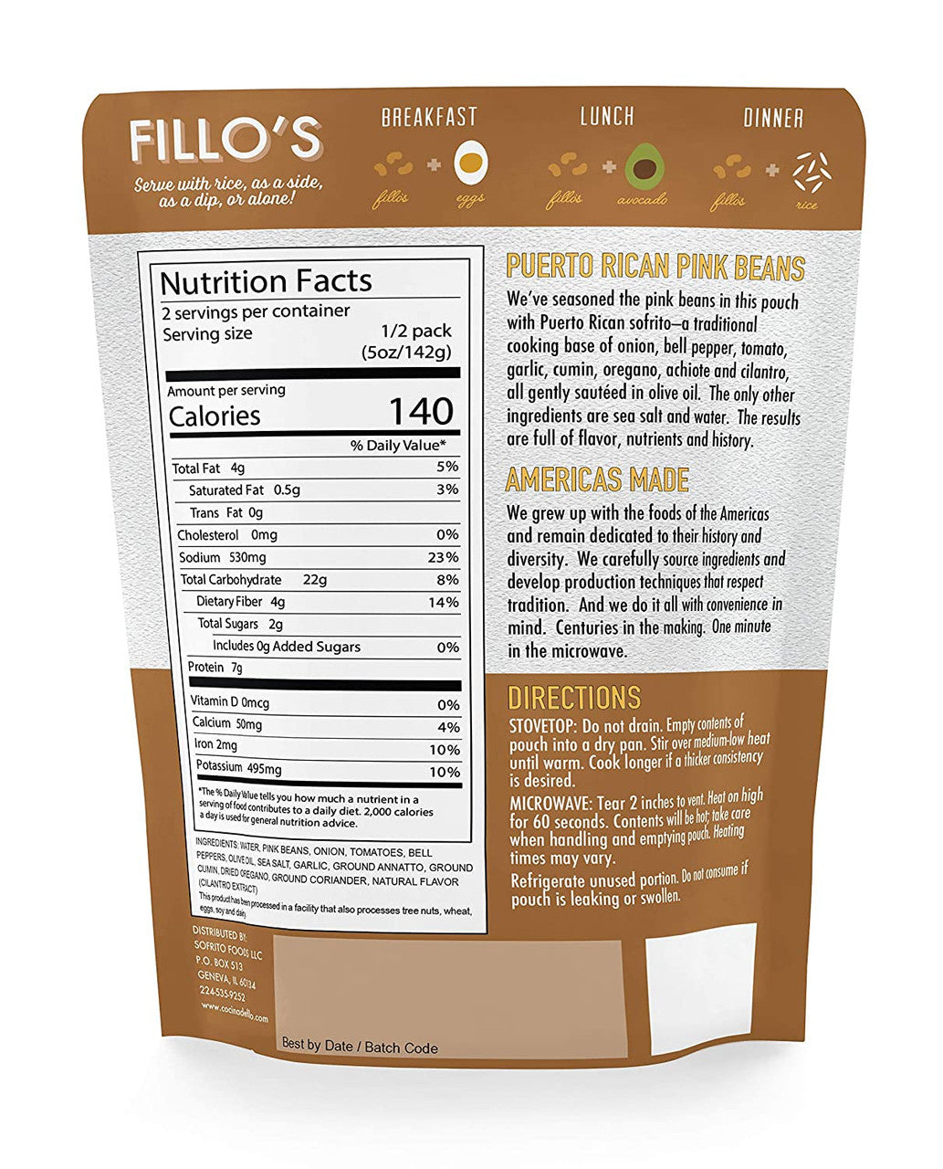 FILLOS PRICAN PINK BEANS ( 6 X 10 OZ   )