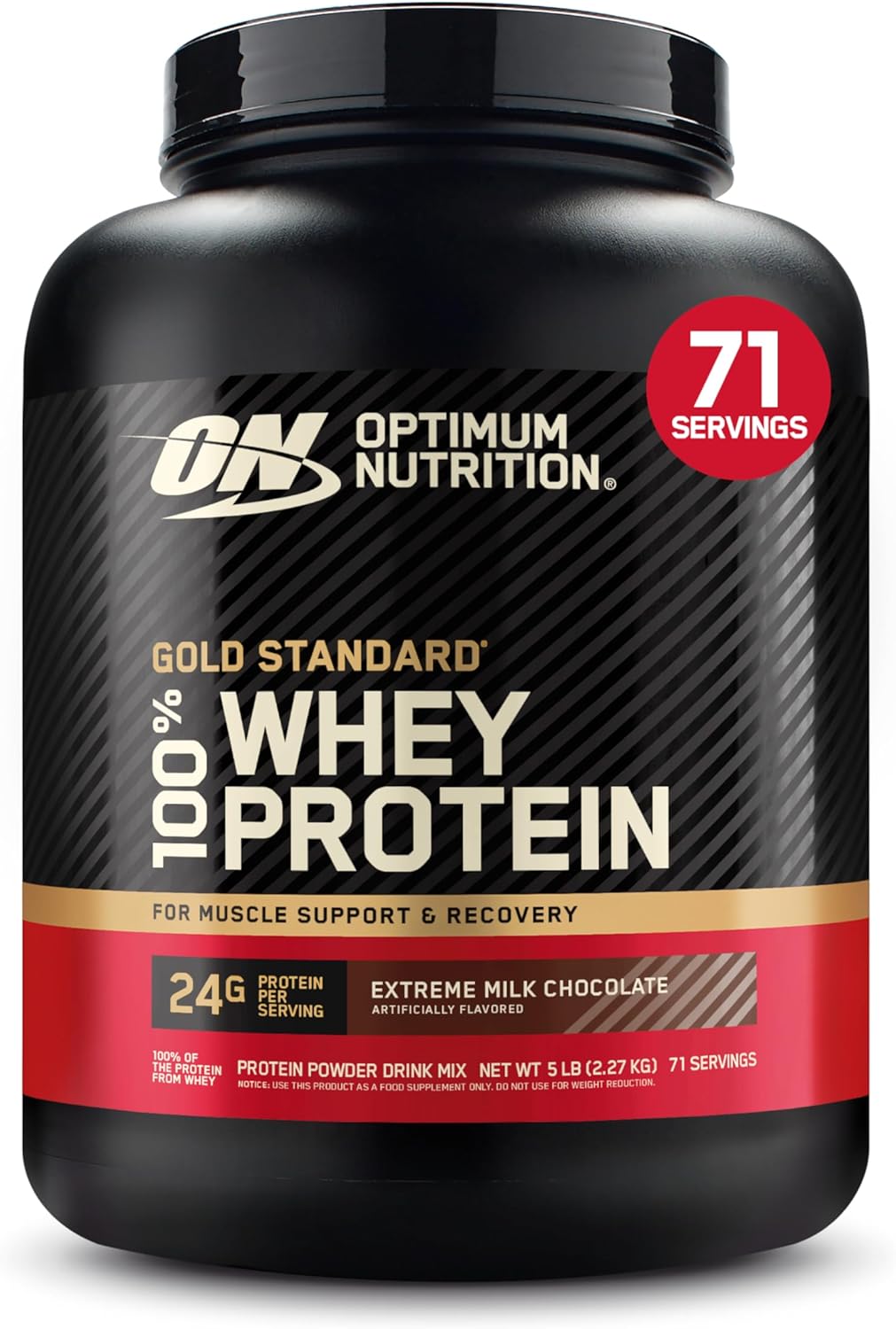 Optimum Nutrition – Gold Standard Whey Protein – Milk Chocolate – 2.27 kg, 70 Servings