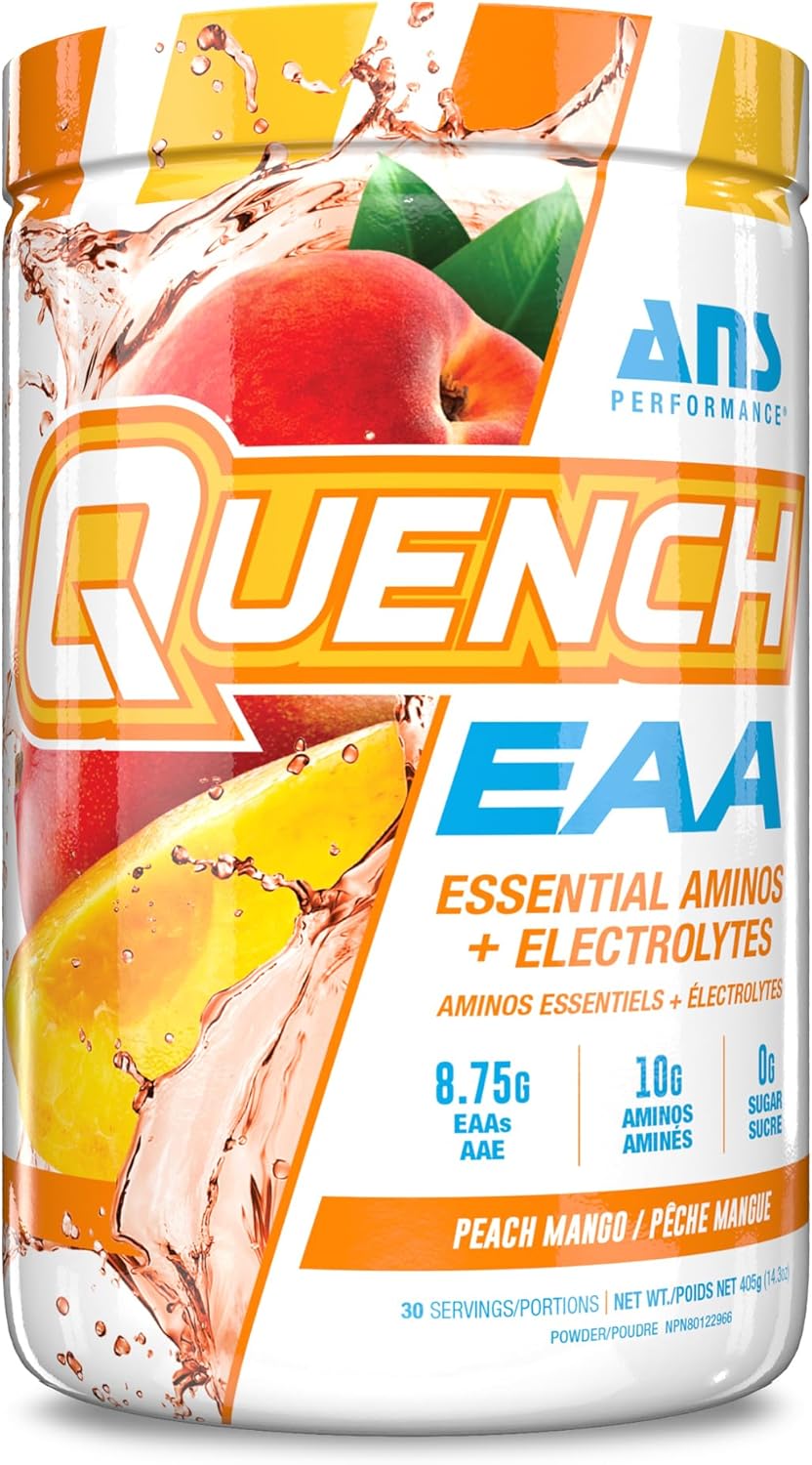 Quench – EAA + Electrolytes Powder – Peach Mango