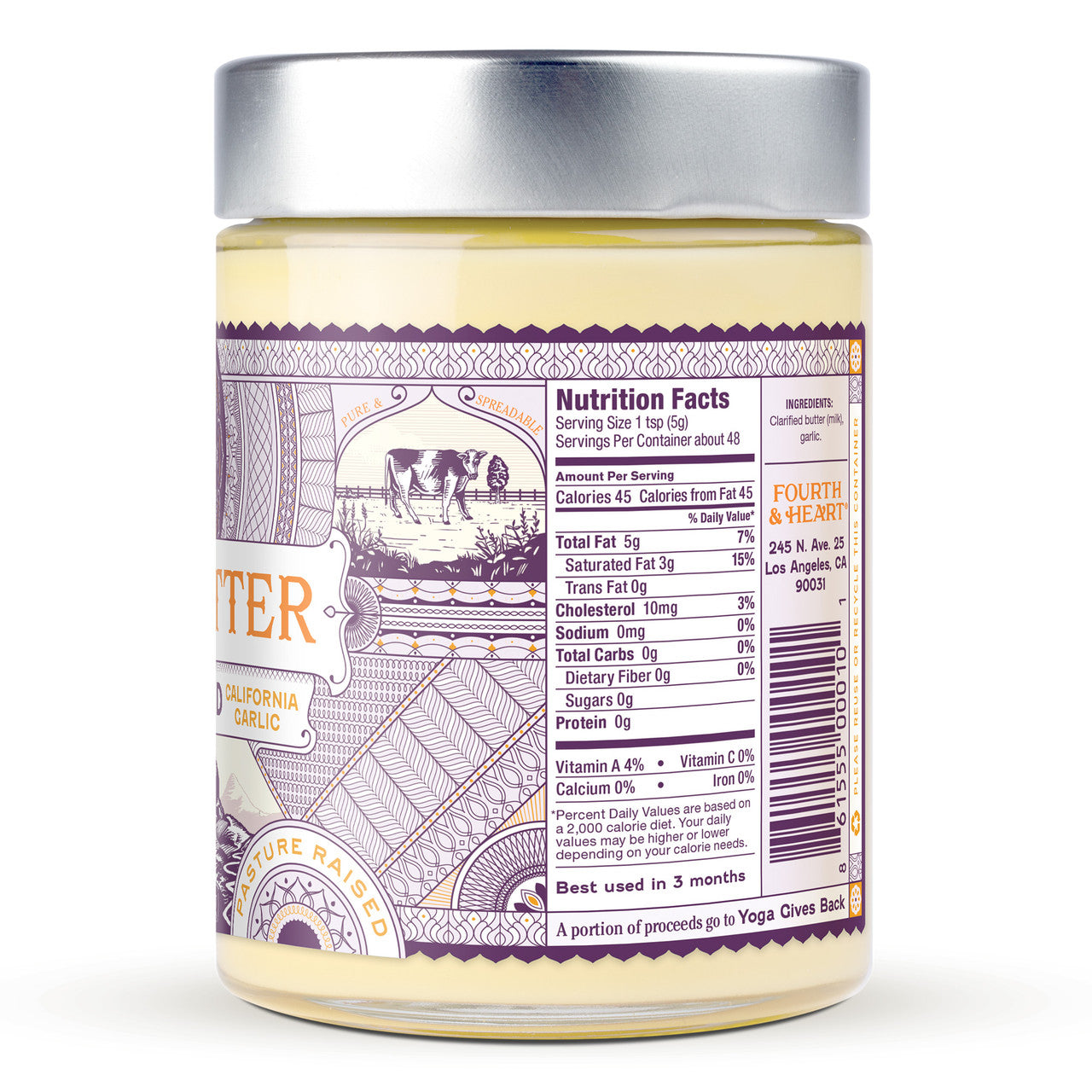 4th & Heart Ghee Butter California Garlic (6x9 OZ)-5