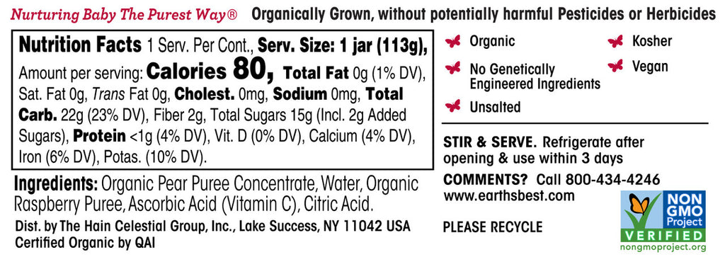 OG2 EB BABY FD PEAR RSPB ( 10 X 4 OZ   )