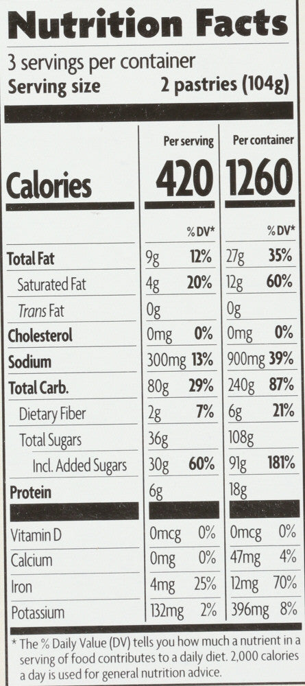 Nature's Path Un-Frosted Strawberry Toaster Pastry (12x11 Oz)