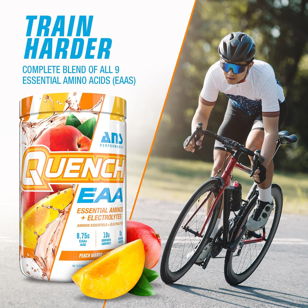 Quench – EAA + Electrolytes Powder – Peach Mango