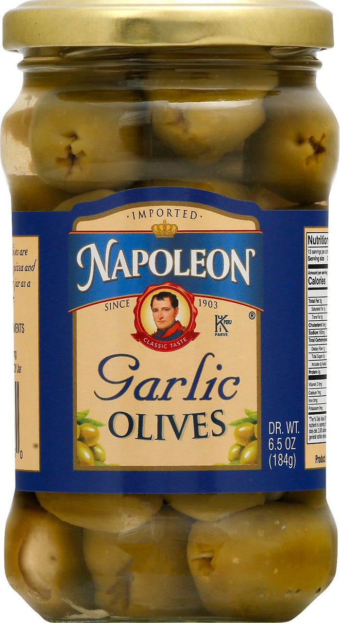 Napoleon Garlic Stuffed Olives (12x6.5Oz)