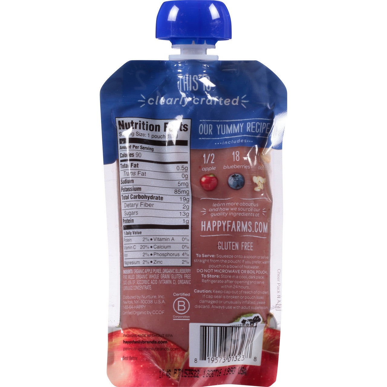 OG2 H B CC APL BLUE OATS ( 16 X 4 OZ   )