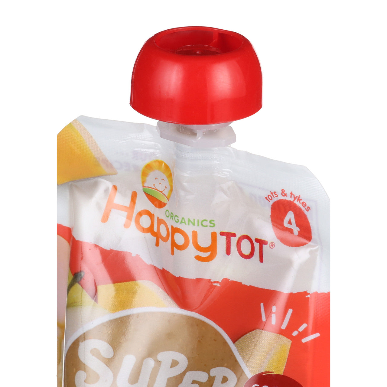 Happy Tot Organic Stage 4 Pouch Food Apple & Squash (16x4.22 Oz)