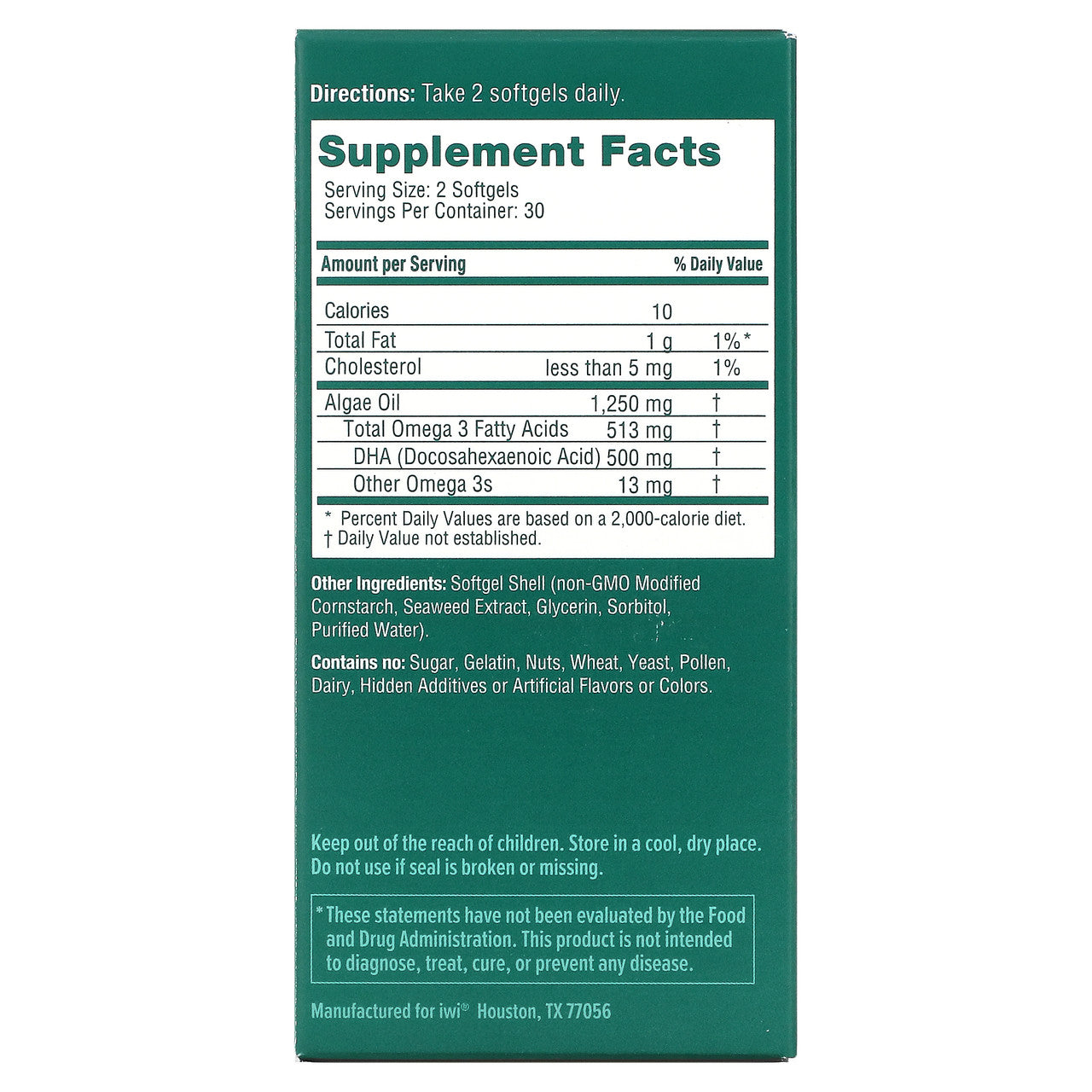 IWI ALGAE DHA ( 1 X 60 SGEL )