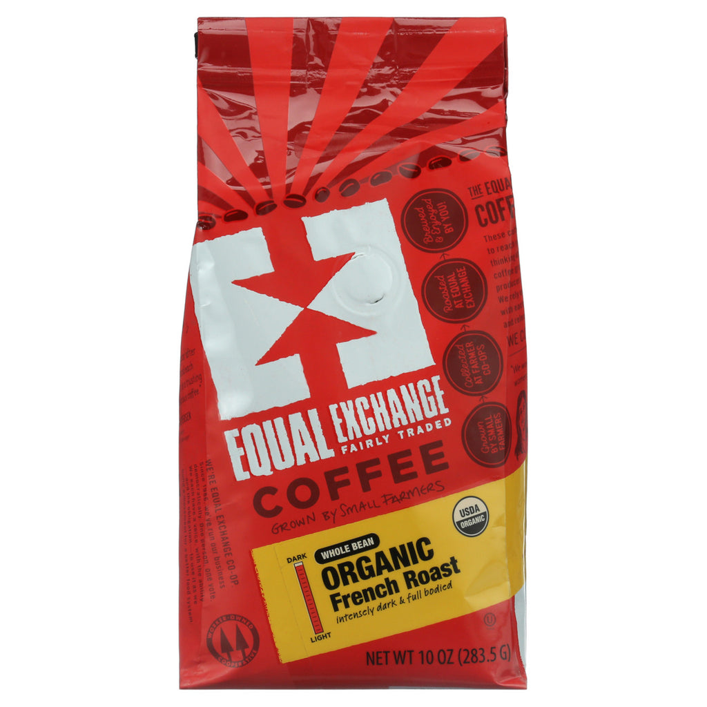 Equal Exchange French Roast Whole Bean Coffee (6x10 Oz)-5