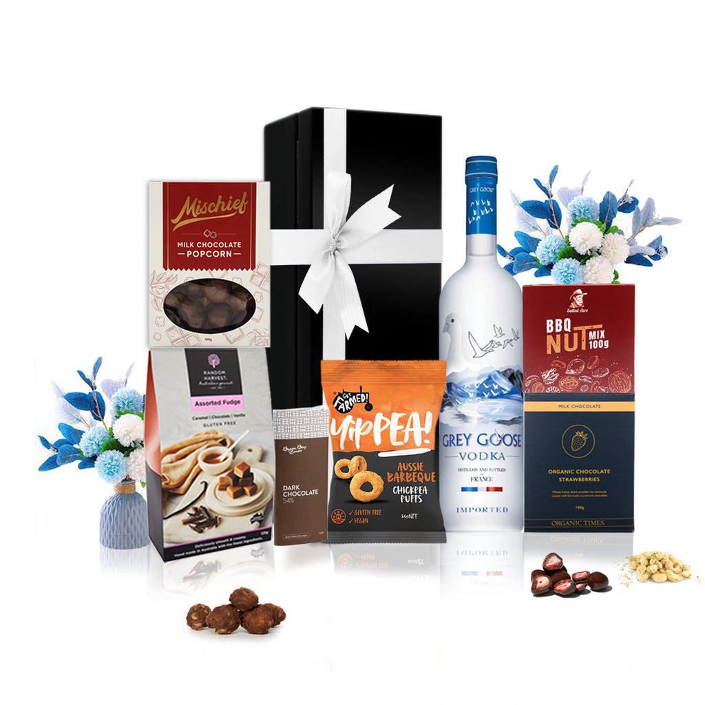 Vodka & Gourmet Snacks Gift Hamper