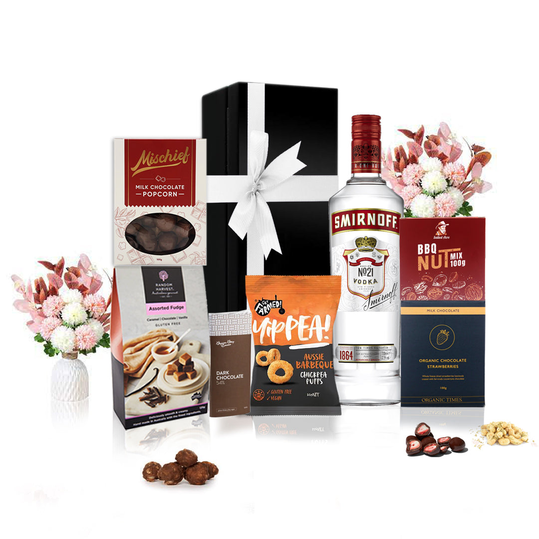 Vodka & Gourmet Snacks Gift Hamper
