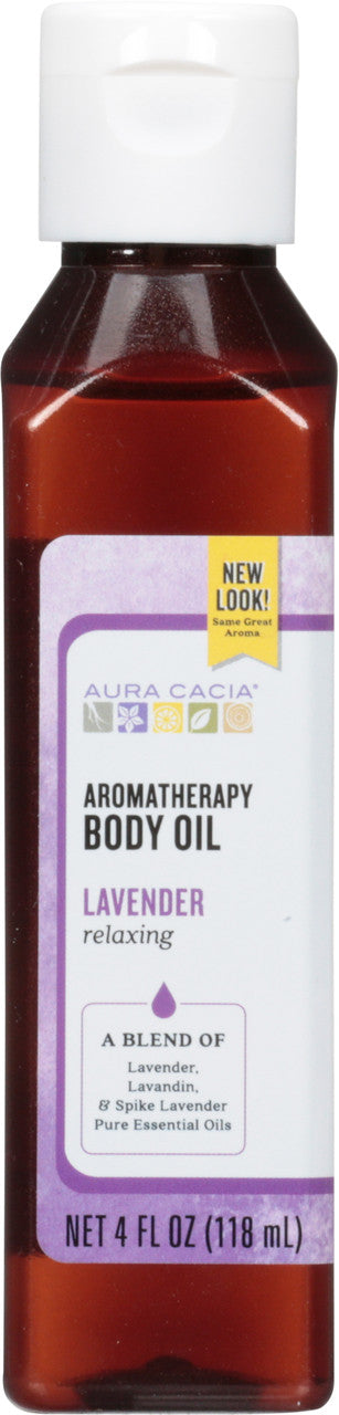 Aura Cacia Lavender Harvest Massage Bath Oil (1x4 Oz)