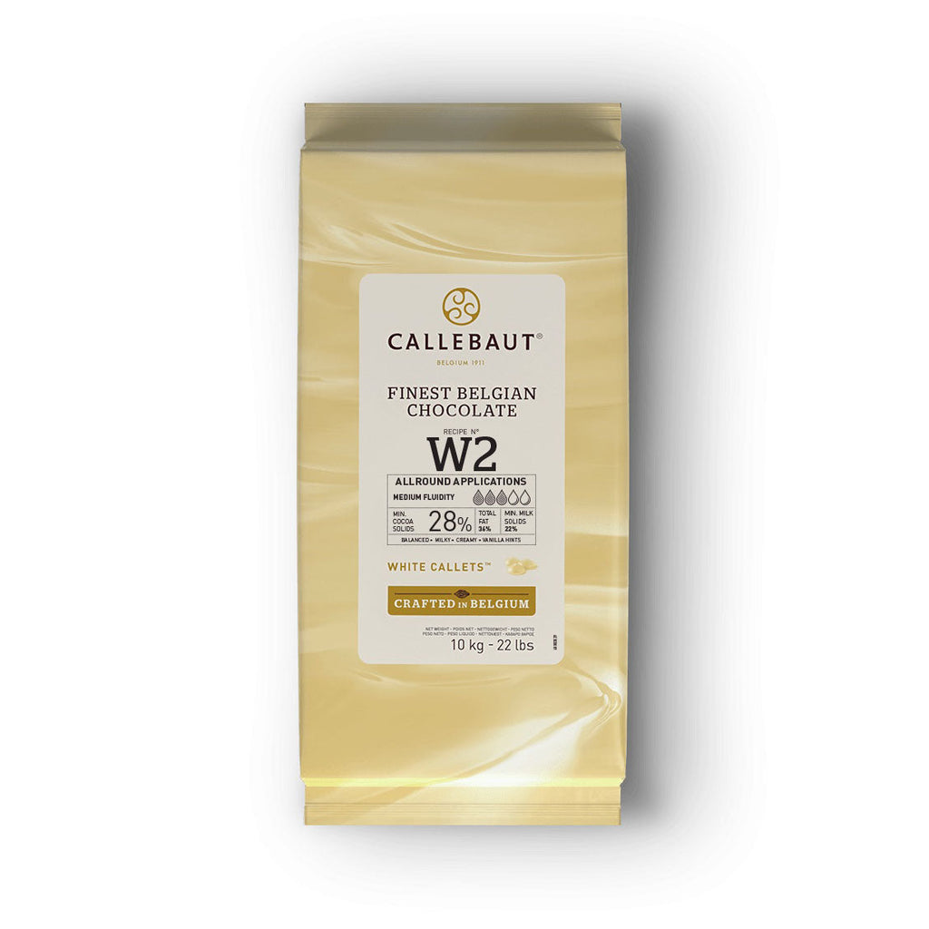 CALLEBAUT W2 – 28% White Chocolate Couverture - 10kg - Canadian Distribution