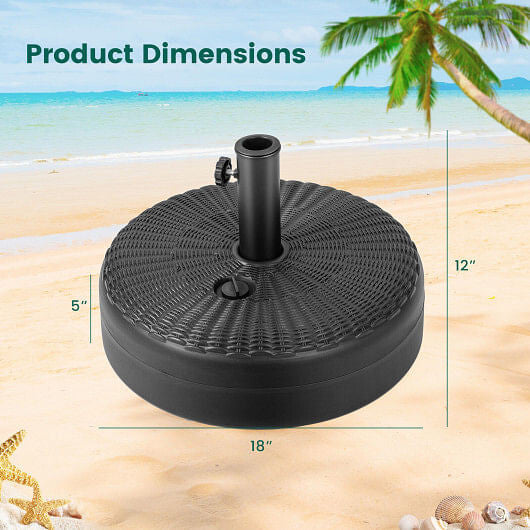 18 Inch Fillable Heavy-Duty Round Umbrella Base Stand