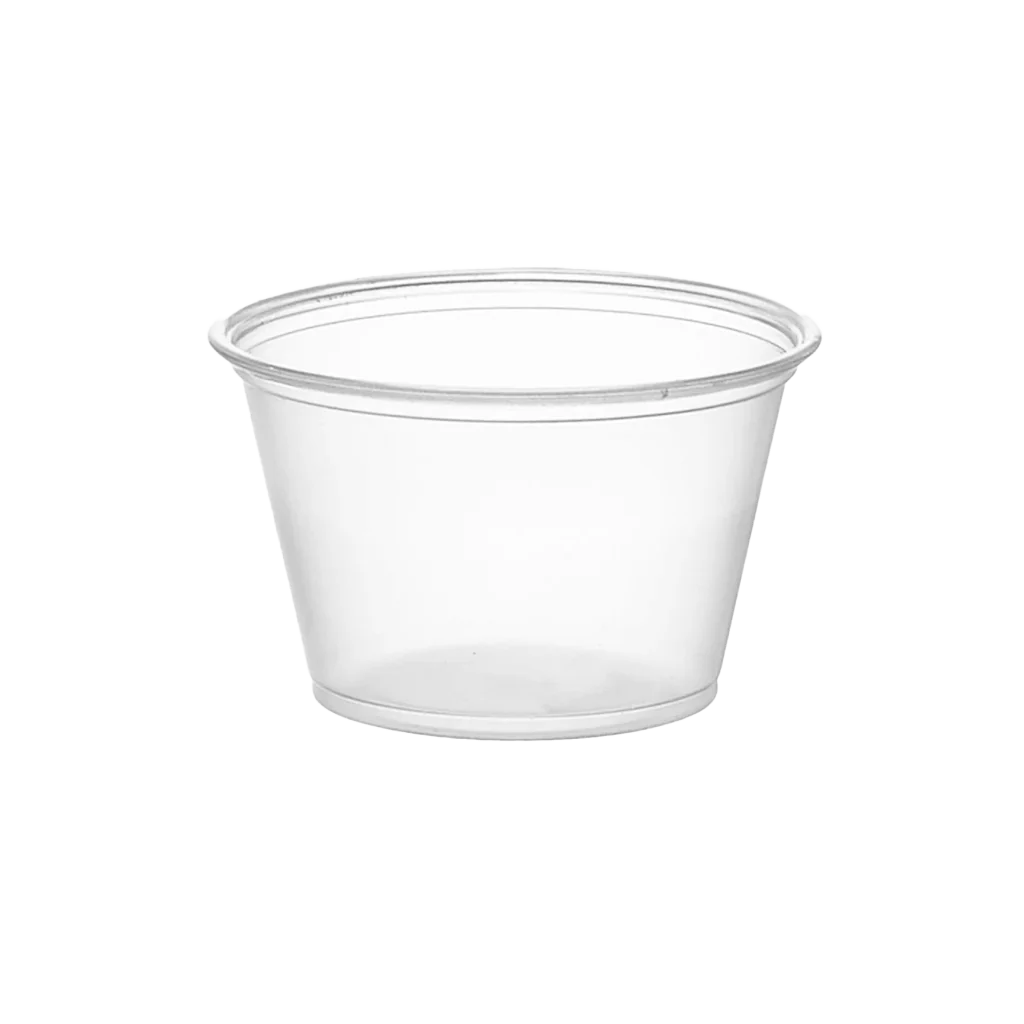 PET Lids for 2 oz Clear PP Portion Cup - Case of 2500
