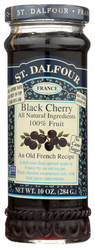 St. Dalfour Black Cherry 100% Fruit Conserve (6x10 Oz)