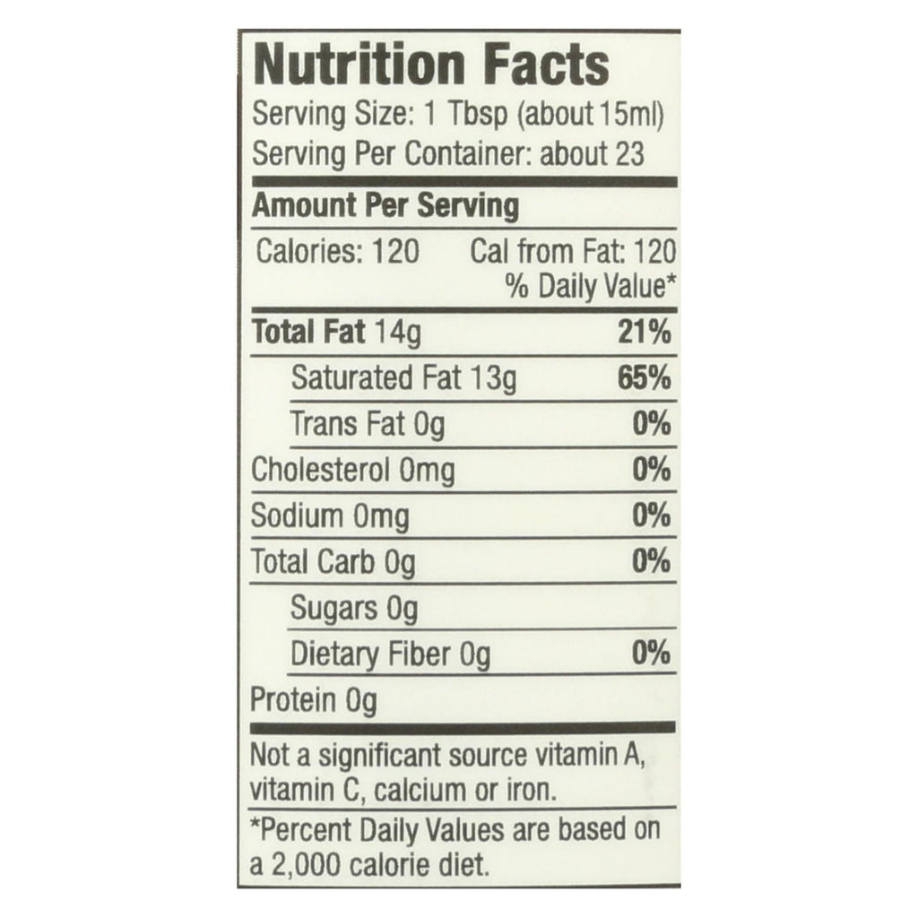 OG2 GLORYBEE COCONUT OIL ( 6 X 12 OZ   )