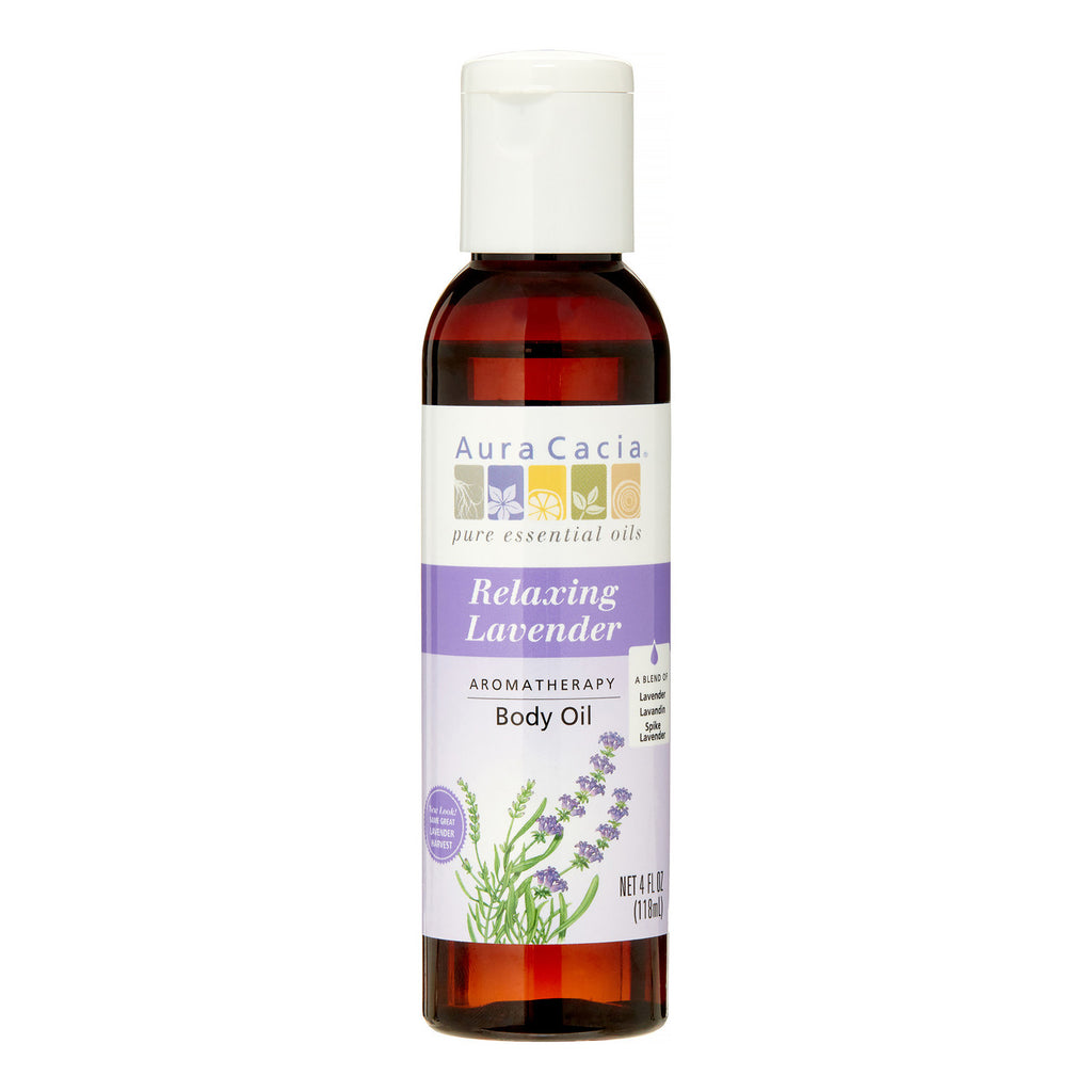 Aura Cacia Lavender Harvest Massage Bath Oil (1x4 Oz)