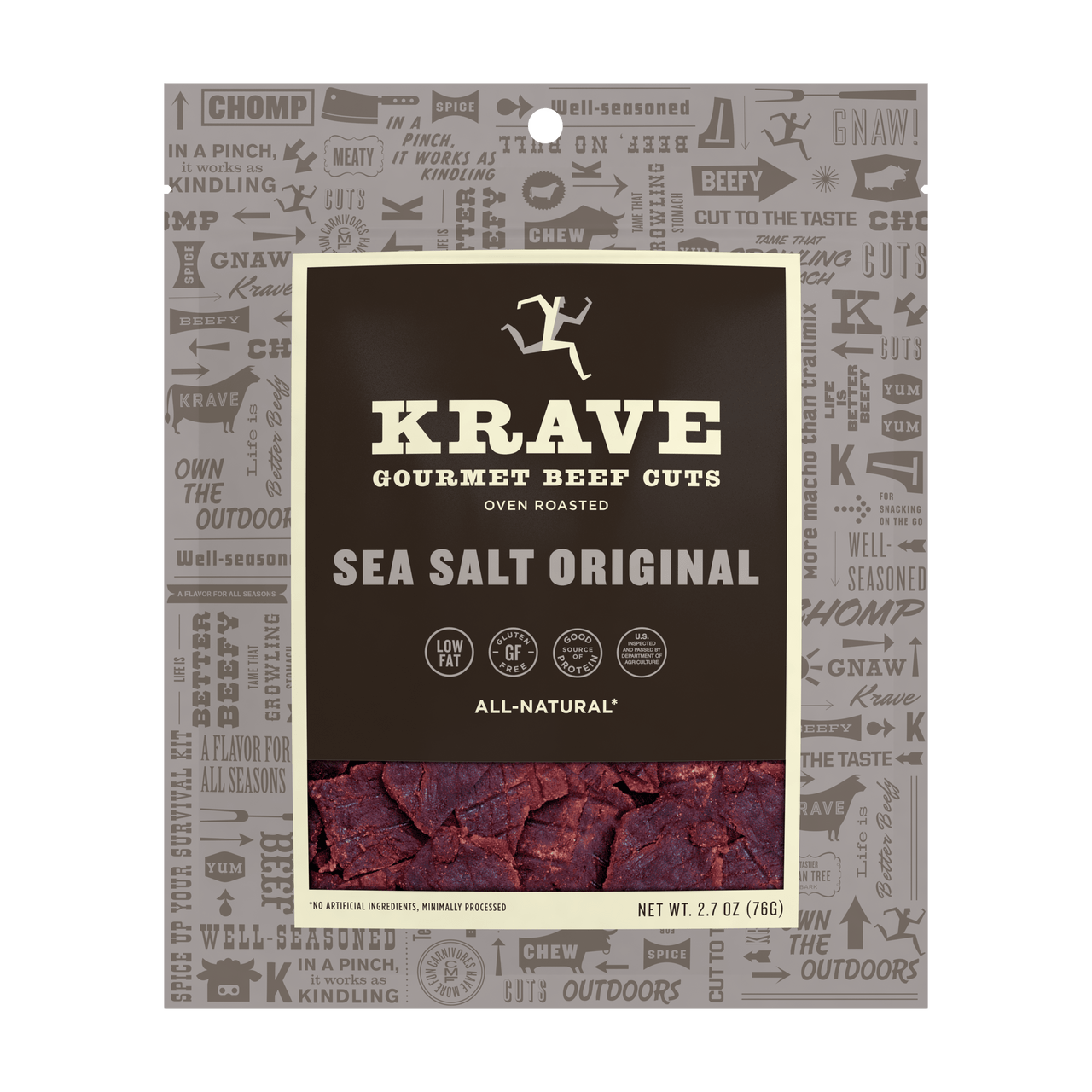KRAVE BEEF JRKY SEA SALT ( 8 X 2.7 OZ   )