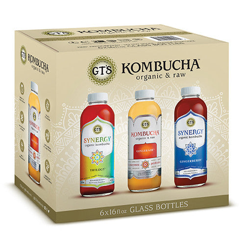 GTS KOMBUCHA 6 PACK VAR ( 1 X 6 PACK )