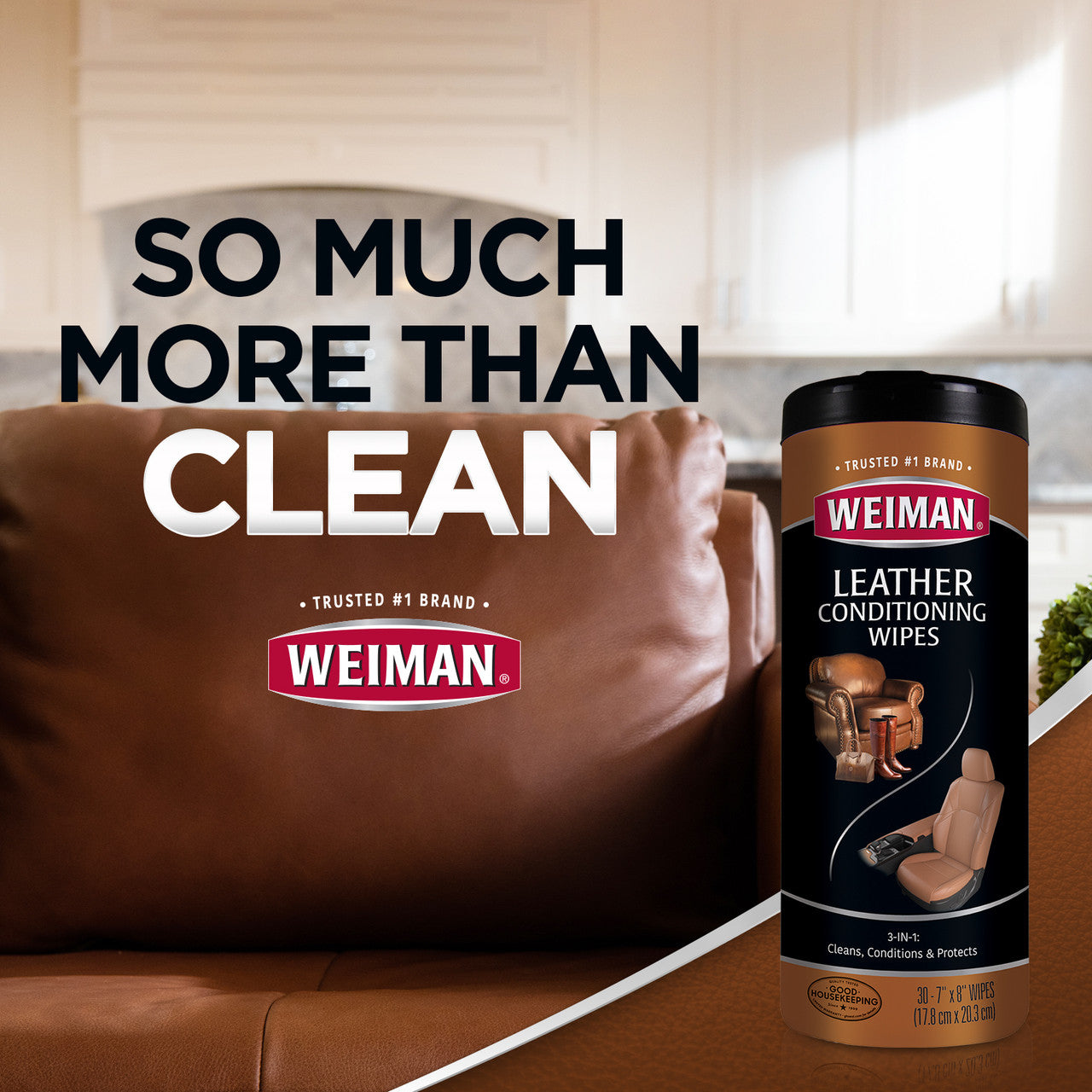 Weiman Leather Wipes (4x30 CT)