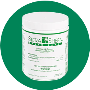 Stera-Sheen Green Label Sanitizer and Cleaner for Ice Cream Machines, Slush Machines And More - 4 lbs Jar,  Case 4 x 4lbs Jars - Canada