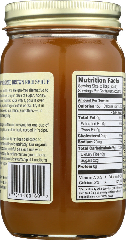 Lundberg Farms Brown Rice Syrup (12x21 Oz)