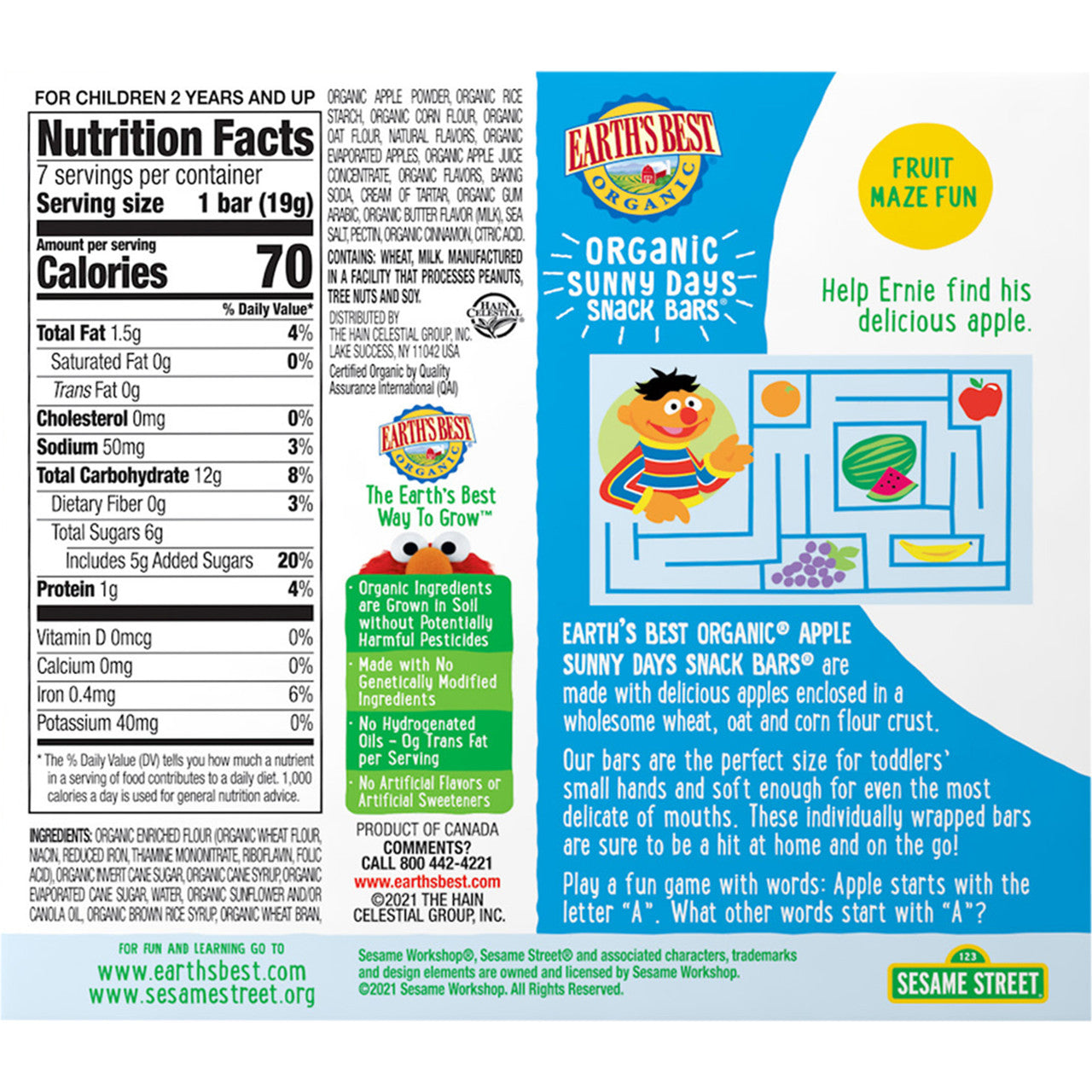 EB APL BARS SNNY DYS ( 6 X 4.69 OZ   )-2