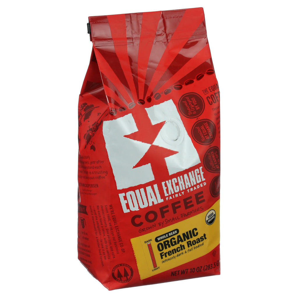 Equal Exchange French Roast Whole Bean Coffee (6x10 Oz)-4