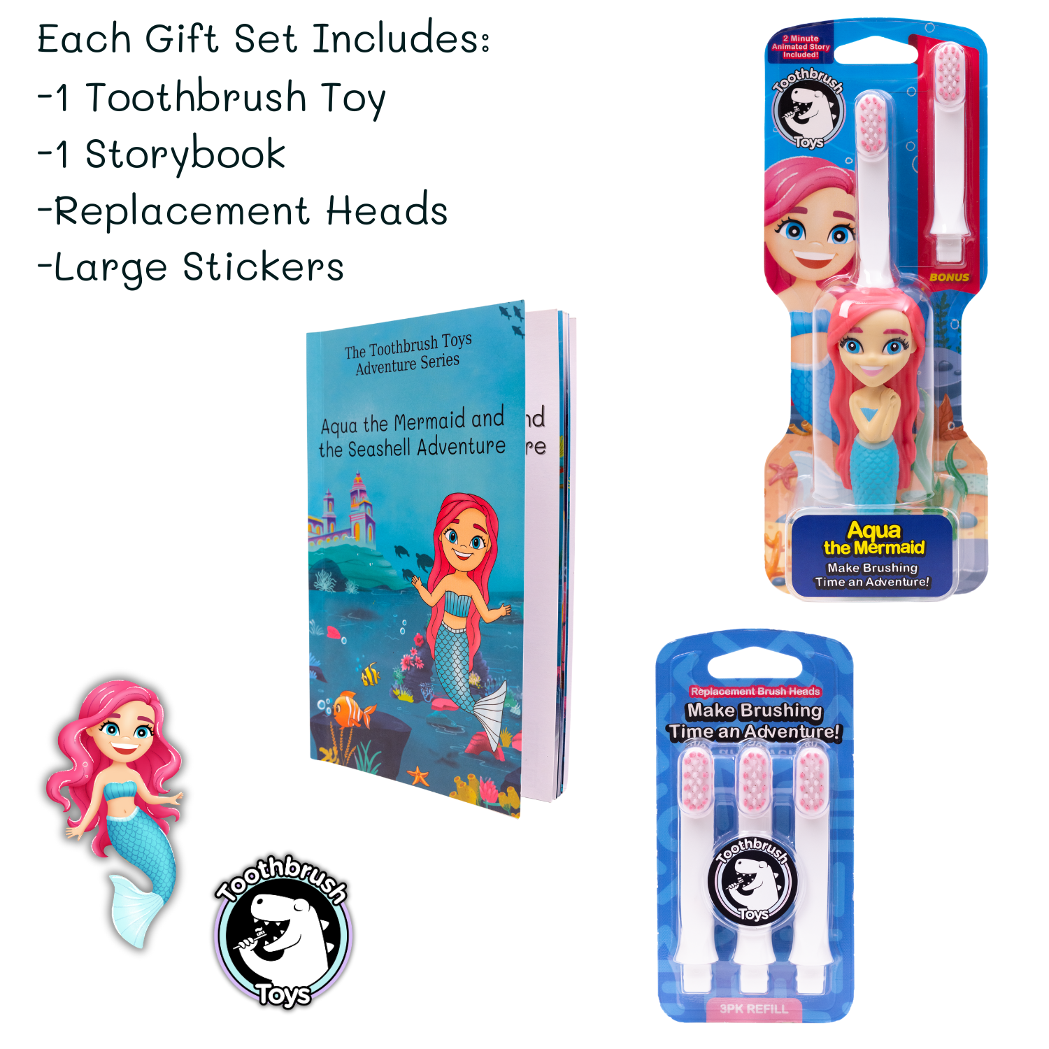 Toothbrush Toys Gift Set for Kids